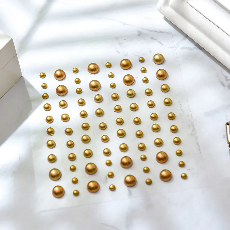 Scrapbook Imitation Pearls Stickers Acrylic Self Adhesive Accessories Personalized Diamond Laptop Skins Photo Frame Decoration | Дом и сад