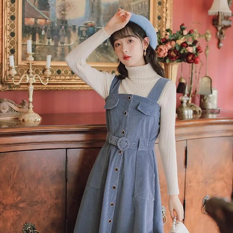 

Женский костюм-двойка на бретельках, длинное платье в Корейском стиле абрикосового цвета, весна-осень