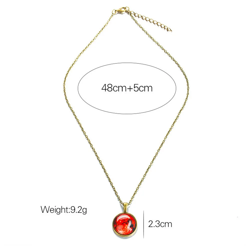 8 видов стилей кулон ожерелье Мода Вселенная галактики Звездное время светящийся