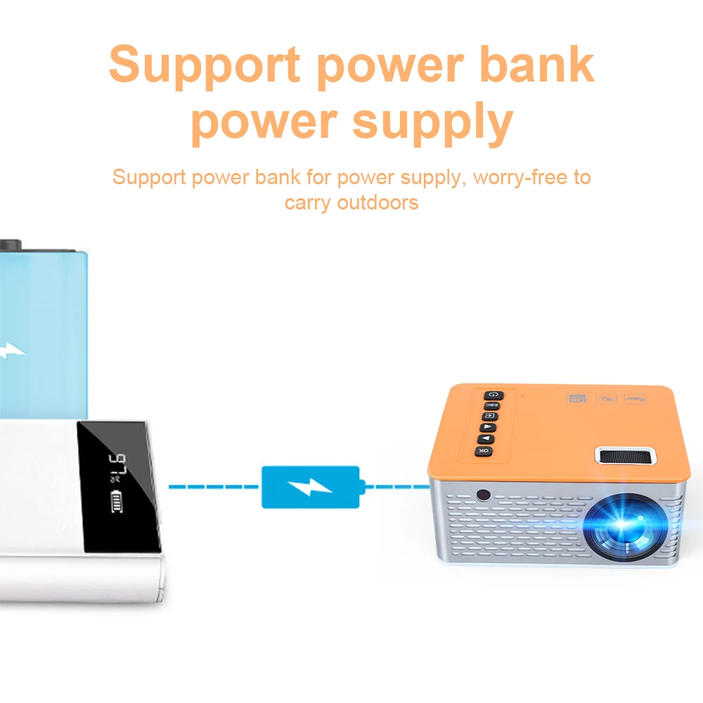 UC28D home children led projector mini portable family mobile phone projector support TF card video game player projector