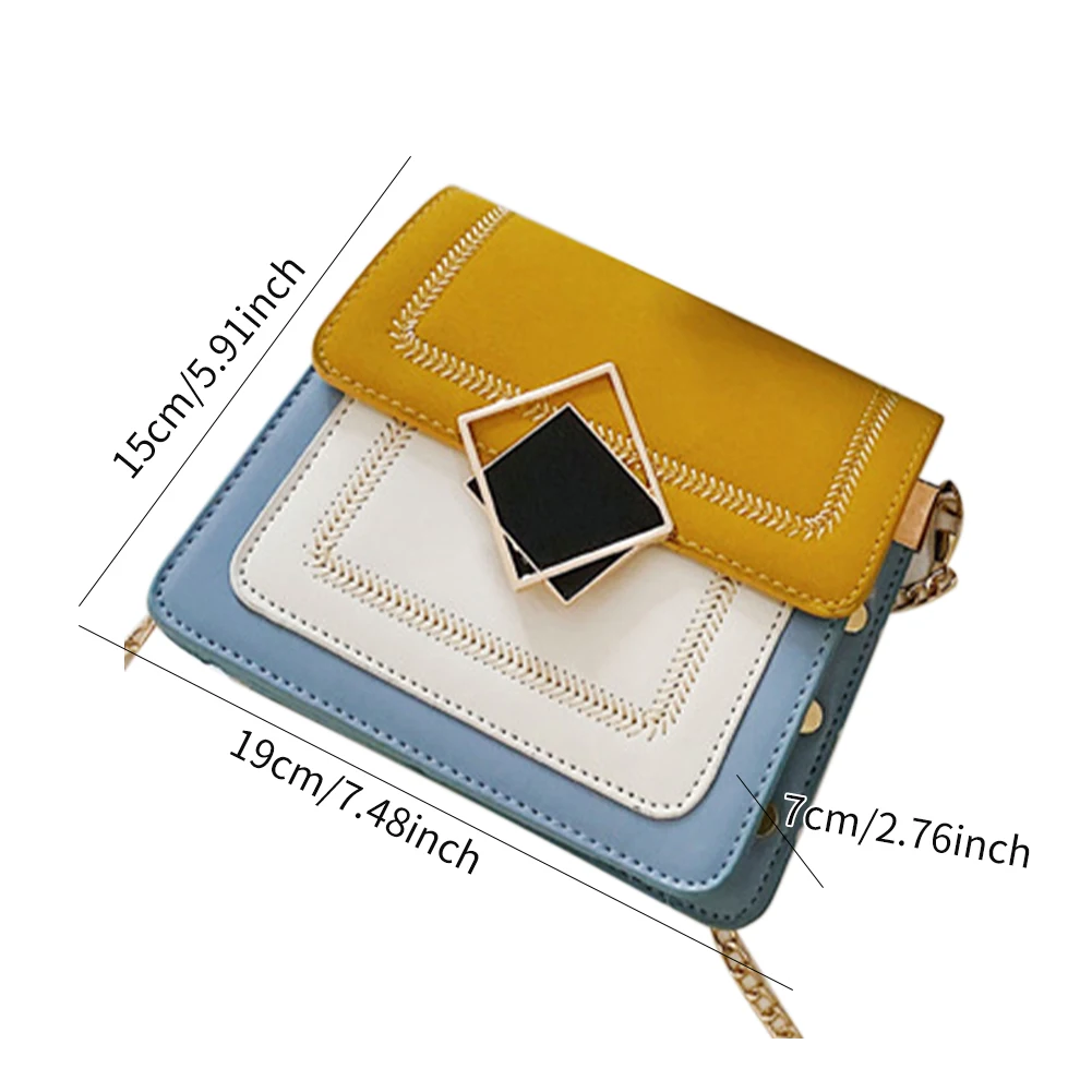 Сумочка из искусственной кожи на цепочке мессенджер плечо для женщин