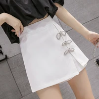 fashion casual summer 2020 new korean style three dimensional bow high waist a line pant skirt korean loose harajuku skirt 36c