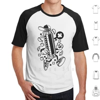harmonica cartoon t shirt diy cotton big size s 6xl gift idea modern fashion trend bestseller creative cartoon music