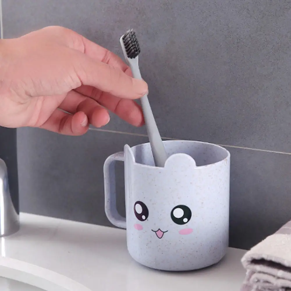 1pc Bathroom Wheat Straw Toothbrush Holder Cup Wash Gargle Suit | Дом и сад