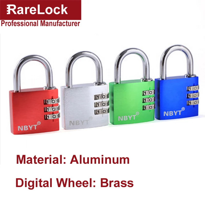 5 цветов Алюминиевый Комбинированный Замок для двери шкафа тренажерного зала 3