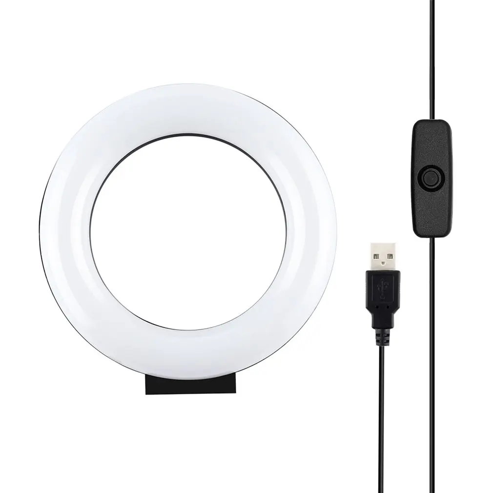 

4.7 In 12cm Fill-in Light Photography Video Lamp Curved USB Light Monochrome Led Circular Camera Lamp