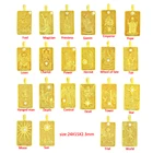 Кулон в стиле ретро Таро, квадратное ожерелье с подвеской королевской принцессы, модные подарочные аксессуары, 2021