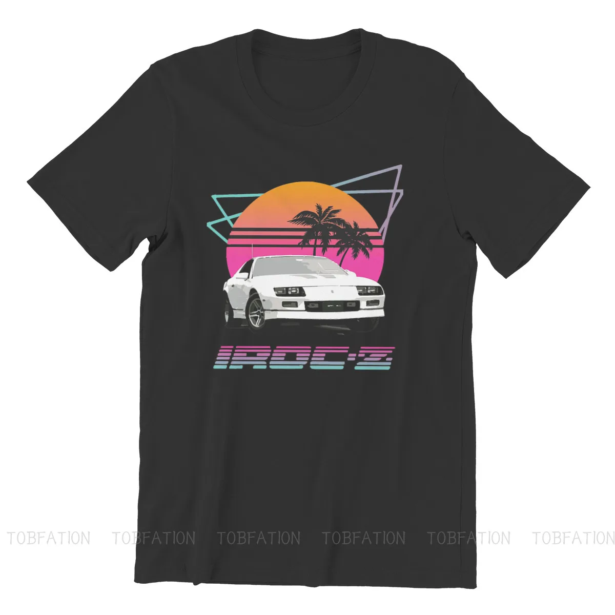 Пляжная Летняя мужская футболка с морским пейзажем 1980-х годов ретро волнистый