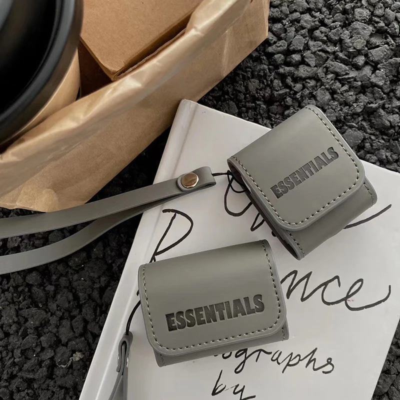 

Кожаный мягкий чехол для наушников Apple Airpods 1 2 Pro