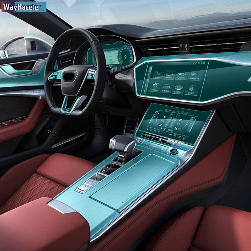 Автомобильный Центральный экран навигации приборной панели ТПУ стикер Защитная