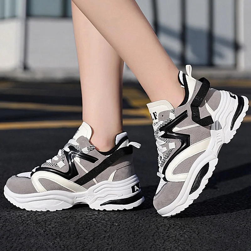 Женские кроссовки на вулканизированной подошве повседневные платформе криперы