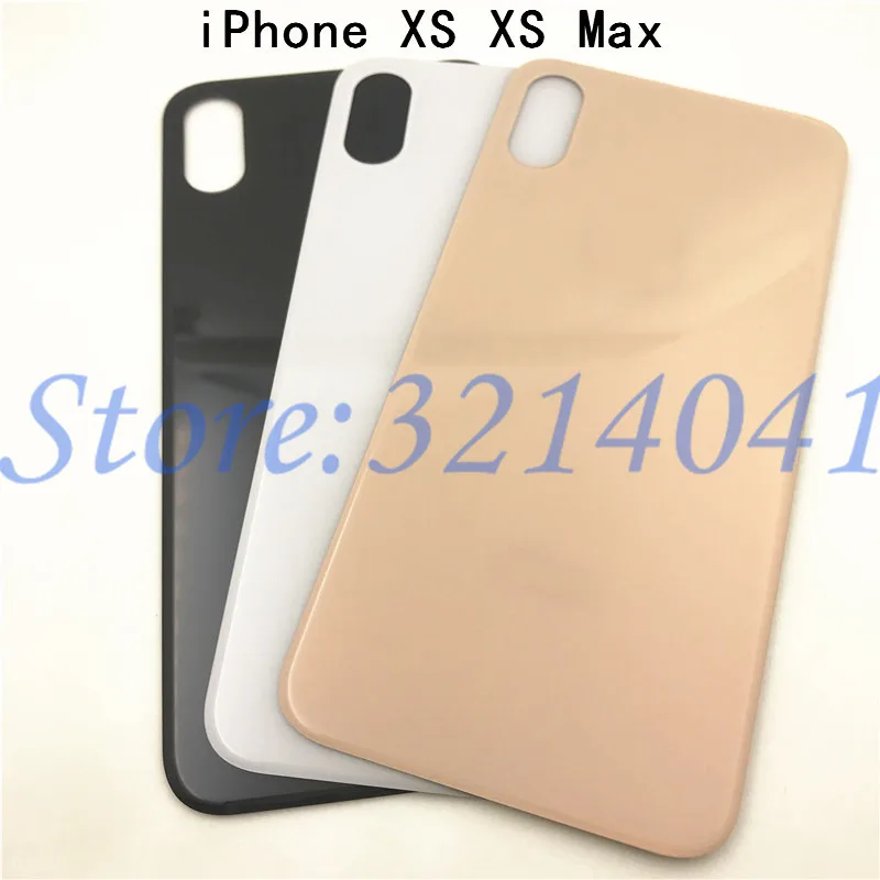 Чехол для iPhone X XS MAX с большим отверстием Задняя стеклянная крышка аккумулятора