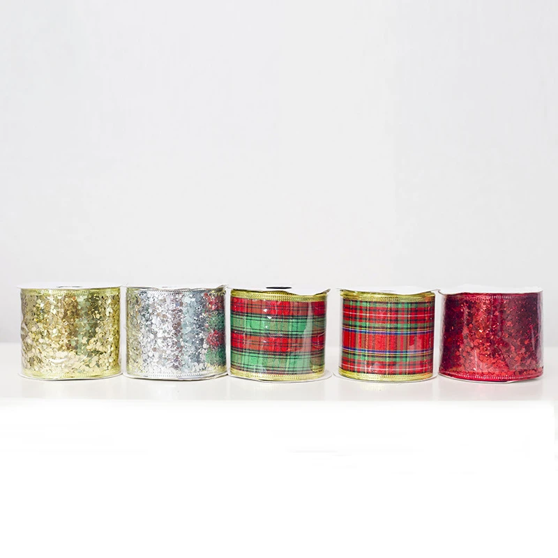 Новогодние украшения 9 шт./компл. ленточная отделка атласная корсажная лента