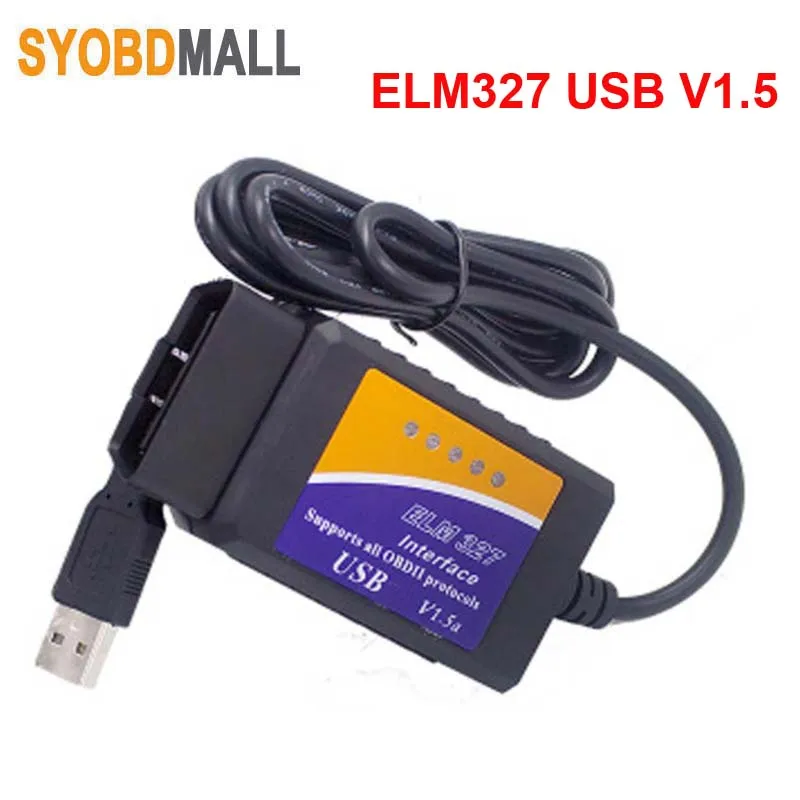 ELM327 OBD2 сканер elm 327 USB v1.5 Bluetooth совместимый считыватель кодов автомобильный