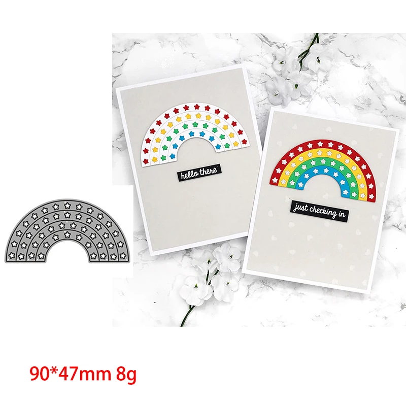 

Rainbow combination Metal Cutting Die Mould Scrapbook Die Embossing DIY Handicraft Paper Card Photo Album 2021 New