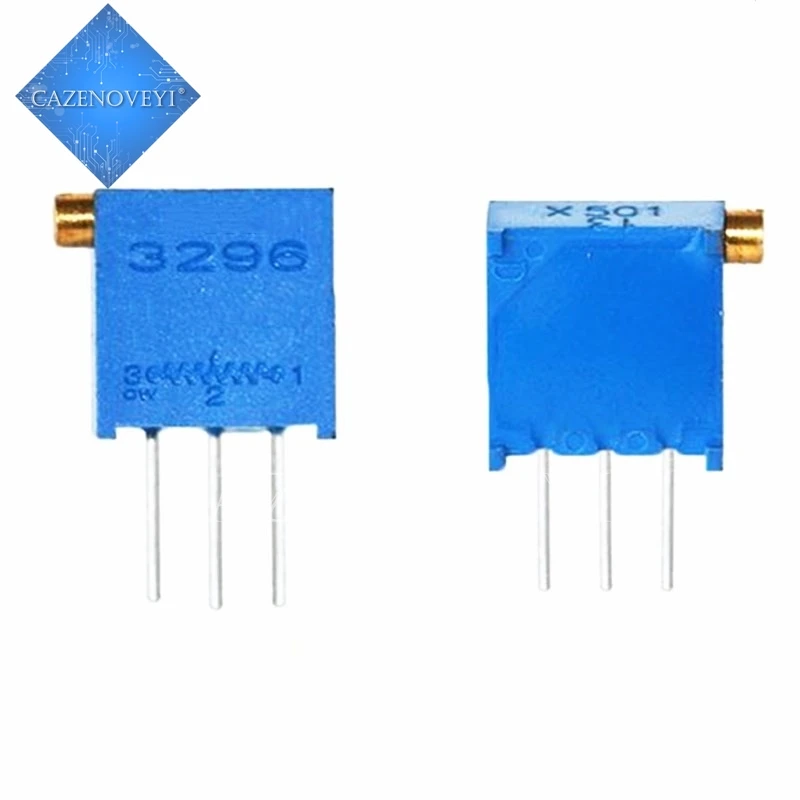 

10 шт., резистивный потенциометр для триммера, 3296, серия 3296X, 1K, 2K, 5K, 10K, 20K, 50K, 100K, 200K, 500K, 1M Ом, 100R, 200R, 500R