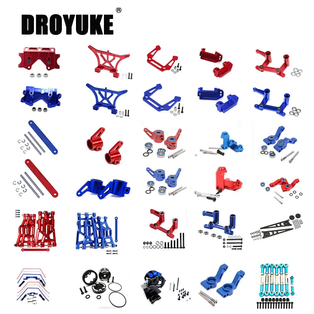 Droyuke Upgrade accessories C-seat steering cup swing arm steering group Tie rodsuspension brackets for TRAXXAS SLASH 2WD
