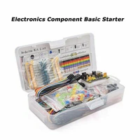 electronic components kit 830 connect points breadboard cable resistor applicable for uno r3 professional tool case