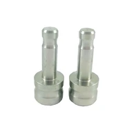 2pcs new stainless steel adapter fit for leica prism 25mm 58 x 11 female thread to dia 12 mm pole fit for leica prism