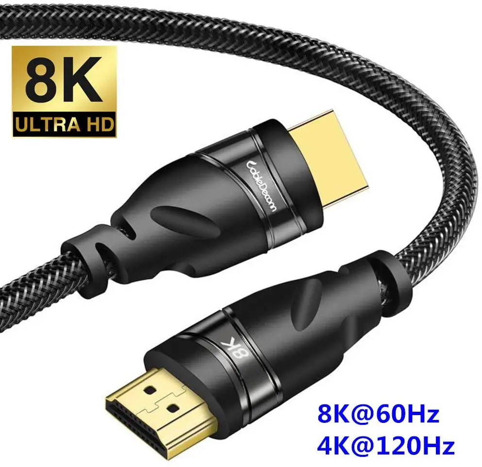 8K HDMI совместимый кабель адаптер медный 30AWG UHD HDR 48 Гбит/с @ 60 Гц 4K 120 Ycbcr4:4:4 конвертер