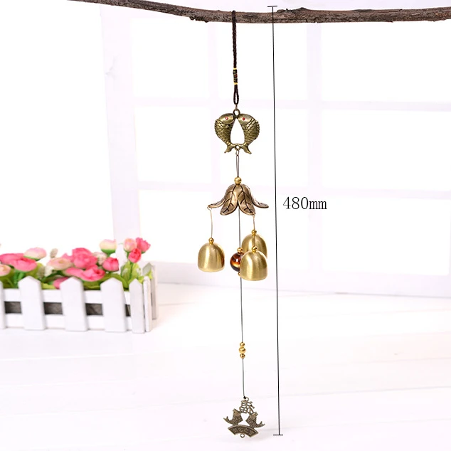 

1Pcs Antique Wind Chime Copper Yard Garden Outdoor Living Decoration Metal Wind Chimes Outdoor Chinese Oriental Lucky Metal