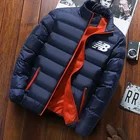 Мужская зимняя куртка с длинным рукавом, модная бейсбольная куртка на молнии, ветровка с подкладкой из плюша, Мужская ветровка для мужчин