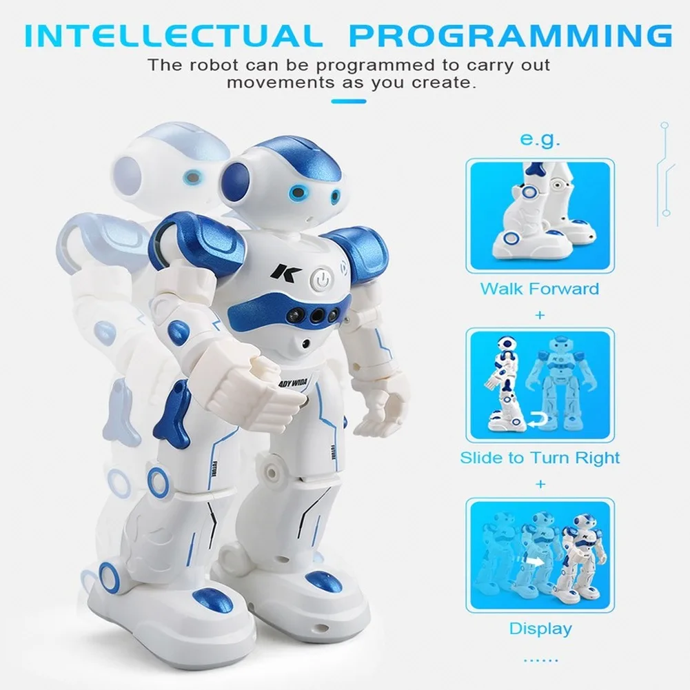 

Remote Control Robot Toy Smart Singing and Dancing RC IR Gesture Control Intelligent Cruise Robots Kids Toys for Children Gift