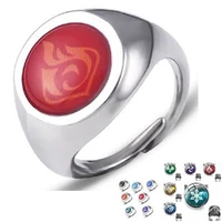 genshin impact cosplay ring elemental alloy material exquisite shape suitable for gifts for adults and children