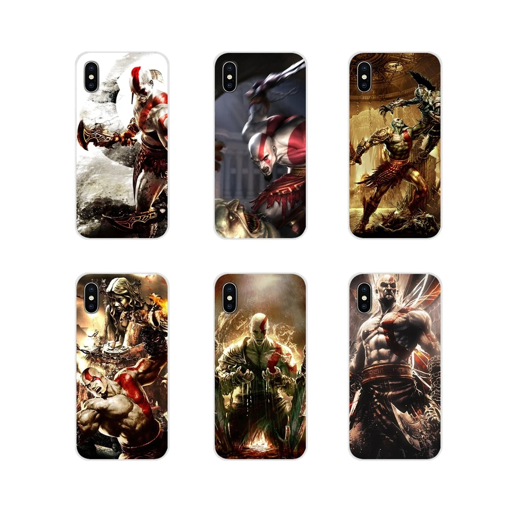 Прозрачные мягкие чехлы для Apple iPhone X XR XS 11Pro MAX 4S 5S 5C SE 6S 7 8 Plus ipod touch 5 6 видеоигры God of