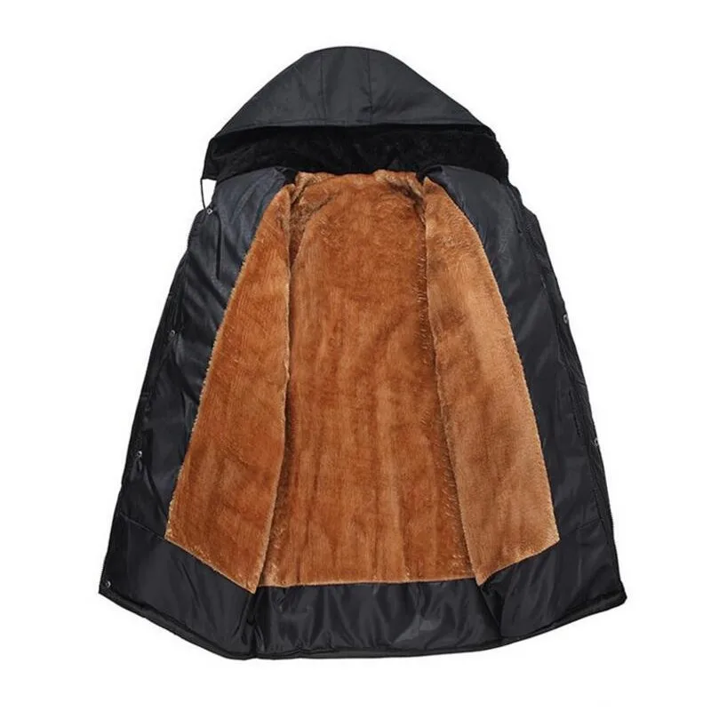 Jackets Men 2021 Winter Casual Outwear Windbreaker Jaqueta Masculino Slim Fit Hooded Fashion Overcoats Homme Plus Size