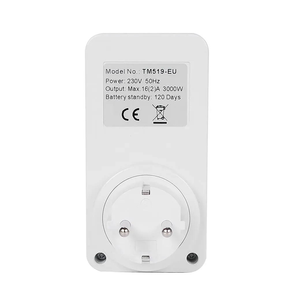 SINOTIMER TM519 электронный цифровой таймер 120/220/230V 12/24 часов программируемый розетка