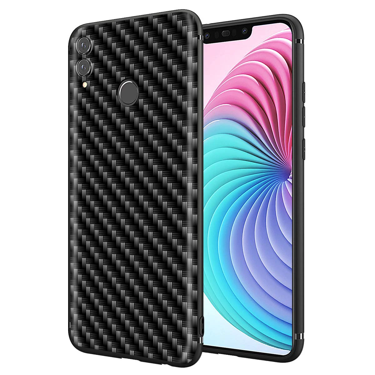 YIMAOC автомобиля углеродного волокна с принтом мягкий чехол для Huawei Honor Nova 6 7 9A 10X Y6P