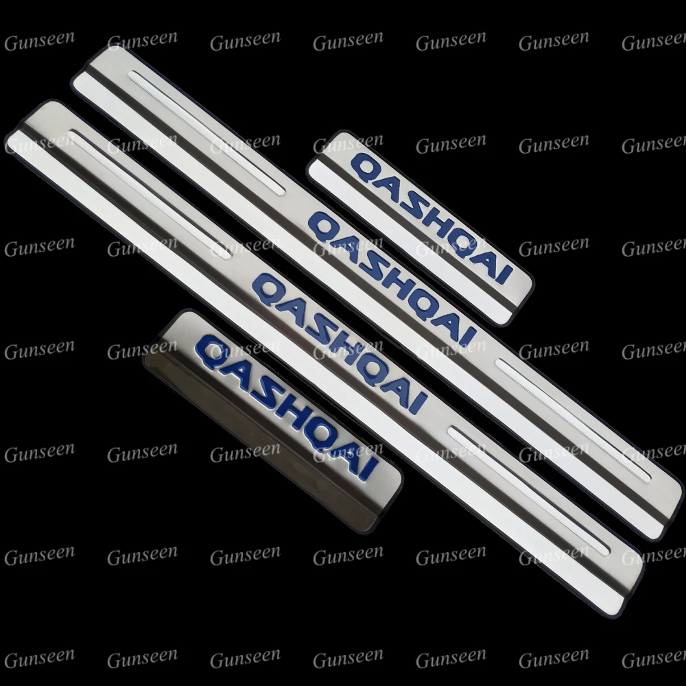 Автомобильная наклейка для Nissan Qashqai J11 аксессуары Накладка на порог протектор из