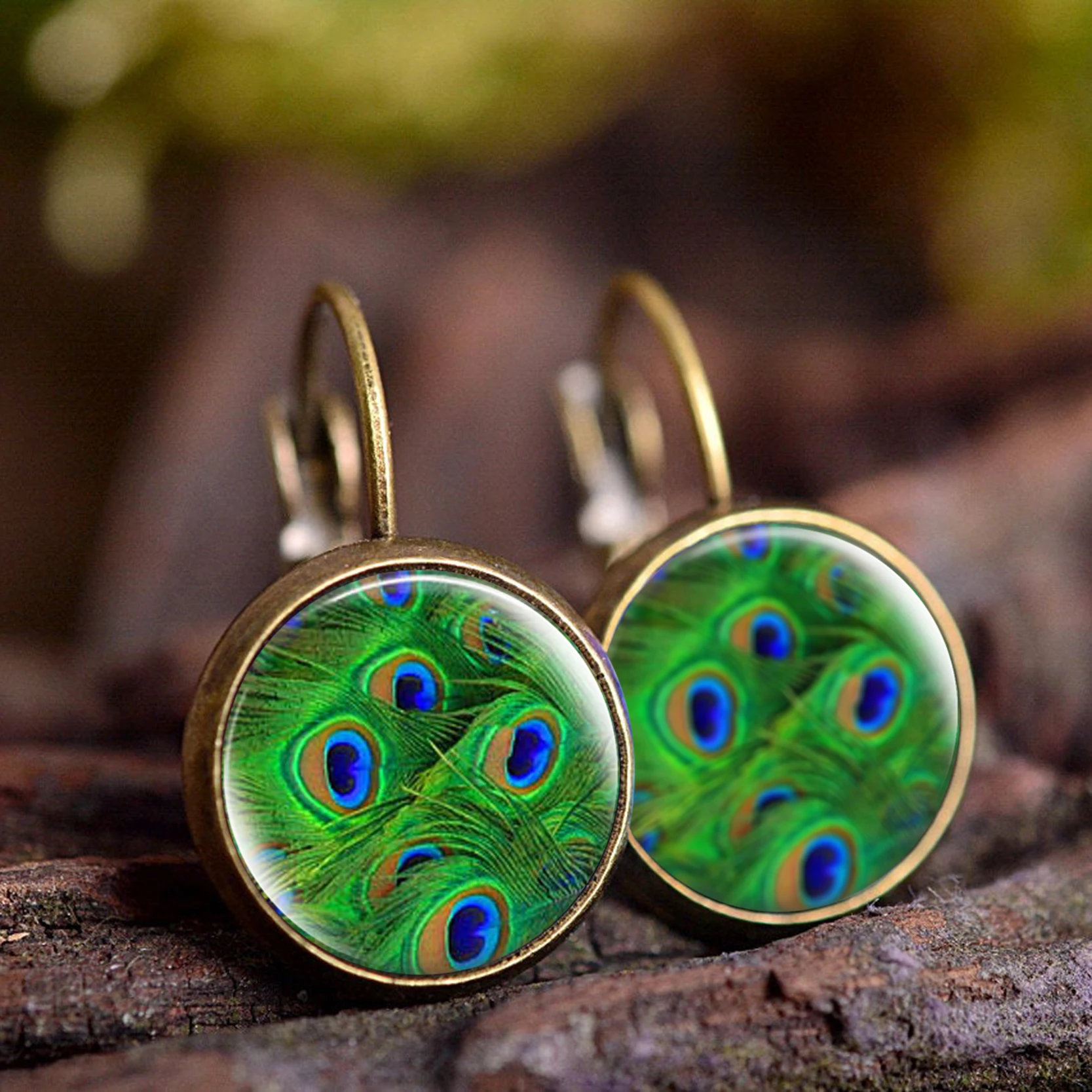 Женские модные серьги стеклянный кабошон очаровательные гвоздики ручной работы