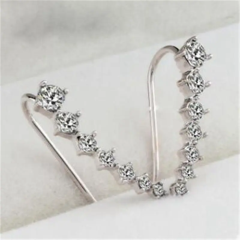

Long Zirconal Stud Earrings For Women Korea sweet Stud Earrings Statement Jewelry Exquisite Gift