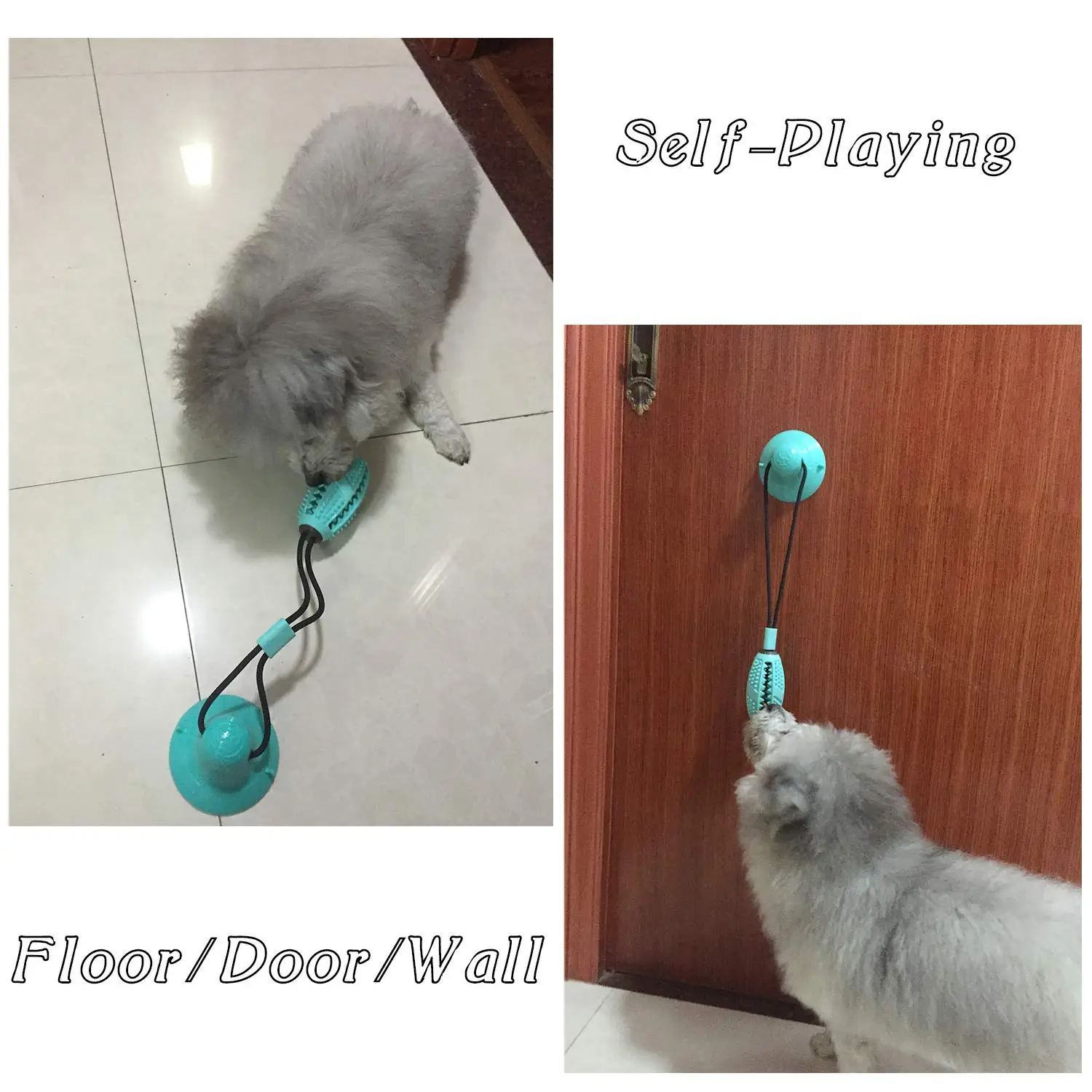 Игрушка для собак на присоске эластичная нажимная веревка с присоской чистки