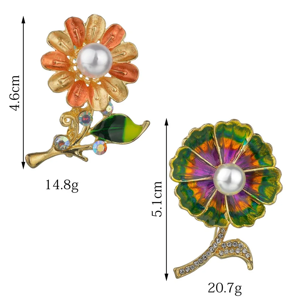 Винтажные красочные эмалированные Броши MissCyCy для женщин модные аксессуары с