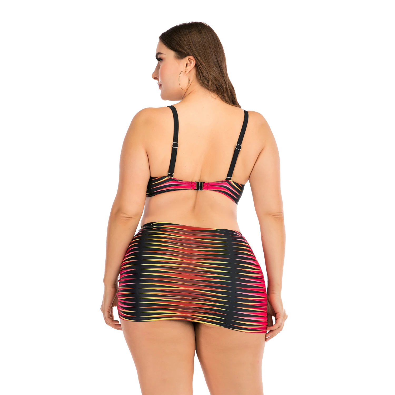 Женский купальник размера плюс из двух частей 2020 сексуальное бикини L 4XL большая