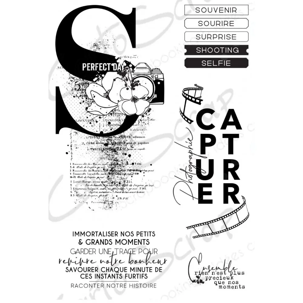 Французский прозрачный штамп для скрапбукинга Прозрачная силиконовая резина