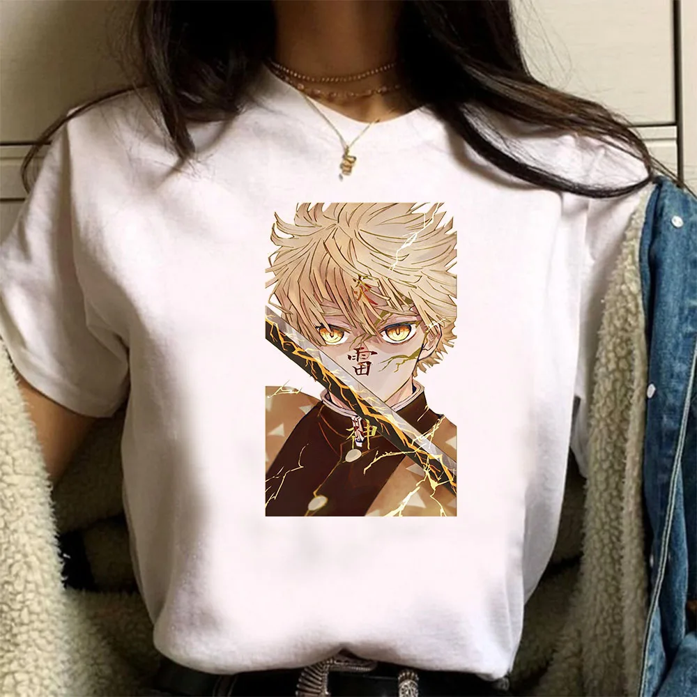 

Футболка мужская с коротким рукавом, милый аниме, убийца демонов, моя жена, зени, Харадзюку, лето