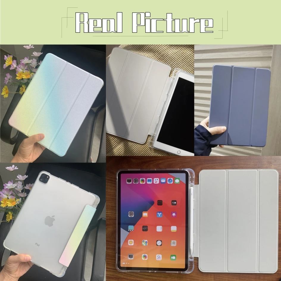 

For iPad Air 4 Case 2020 iPad Pro 11 Case 2021 Pro 12.9 Pencil Cases iPad 8th generation Case 10.2 7th ipad 9.7 Mini 5 10.5 Case