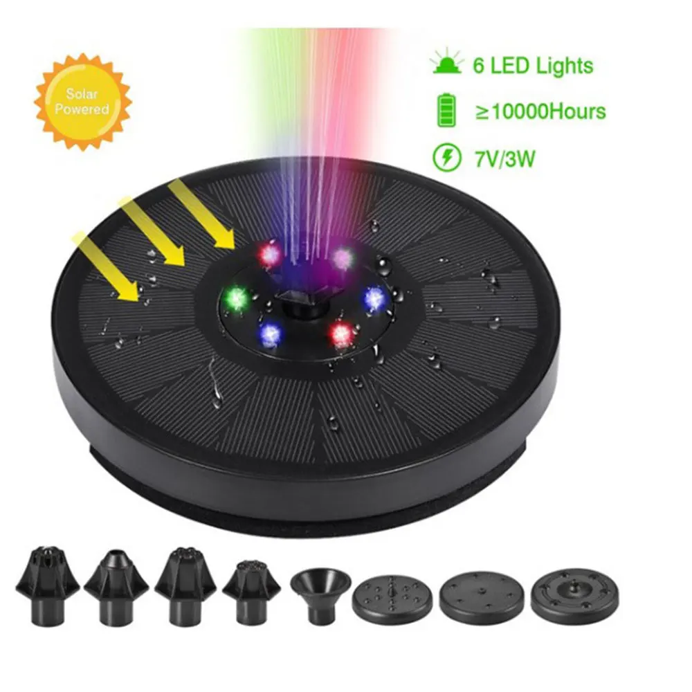 

Mini Solar Water Fountain Pool Pond Waterfall Fountain Garden Decoration Outdoor Bird Bath Solar Powered Fountain Floating Water