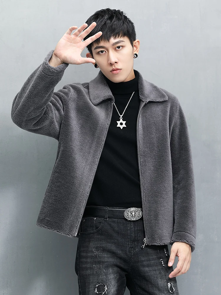

2021 Winter Jacket Men Thick Warm Real Fur Jackets Men's Casual Loose Outwear Fleece Fur Coat Male Plus Size 5XL Clothes U13