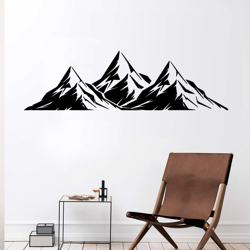 

Creative Mountains Vinyl Wall Sticker For Living Room Decor Vinyl Wallpaper Mural Kids Room Decal Stickers