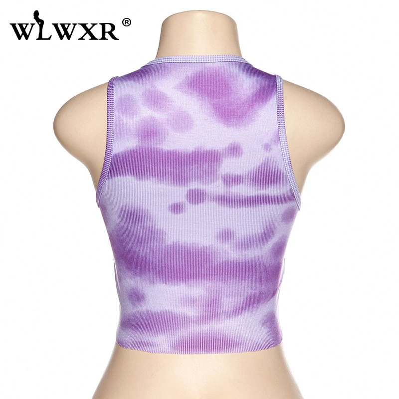 WLWXR зеленый Повседневный ребристый вязаный летний укороченный топ женская