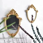 Винтажное зеркало для макияжа во французском дворцовом стиле с золотым зеркальное украшение для стен для домашнего декора