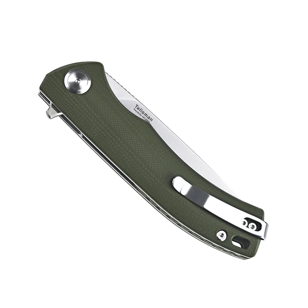 Нож Harnds CK9168 Talisman складной Клинок с ручкой G10 Sandvik 14C28N подшипник 60HRC для