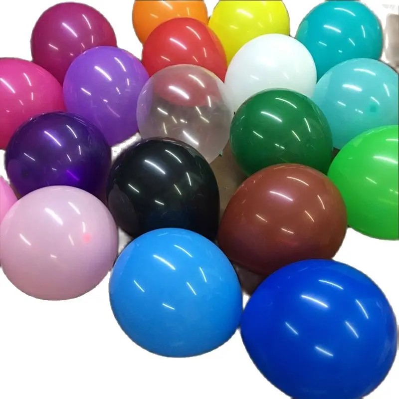 50pcs10 дюймов толстой подошве с круглым носком ярких латексные воздушные шары на