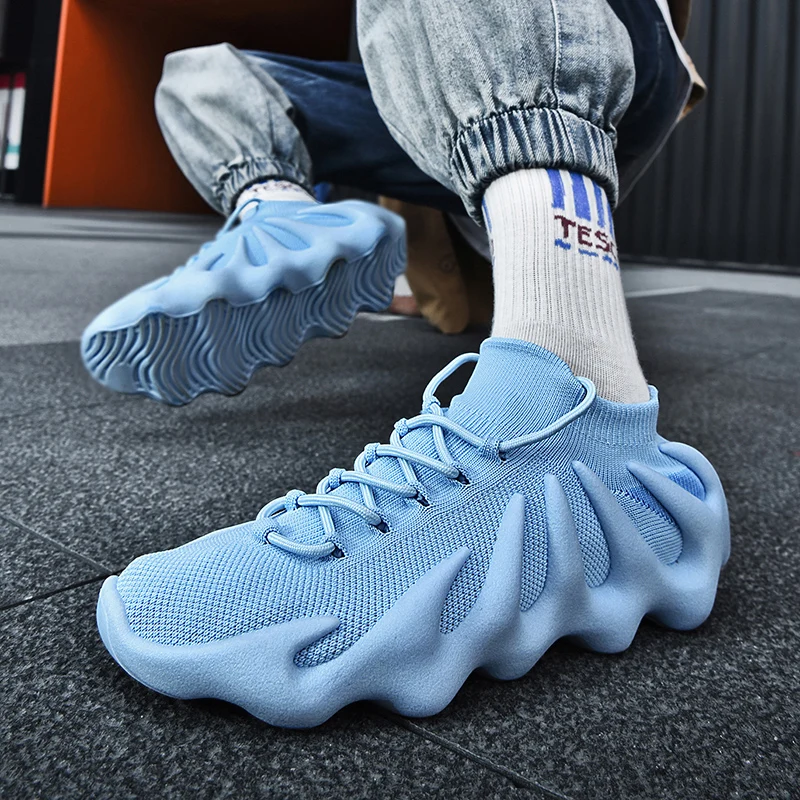 

Men Running Shoes 2021 Comfortable Sport Shoes Men Trend Lightweight Walking Shoes Men Sneakers Breathable Zapatillas Yeezys