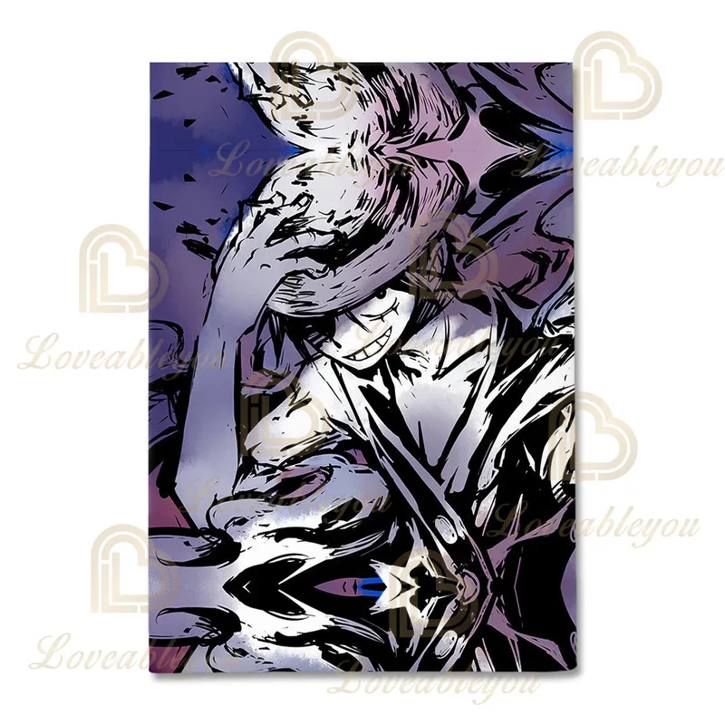 

Straw Hat Luffy 3d Bedding Set Cartoon Bed Set Duvet Cover Pillowcase One Size Children's Favorite Cosplay Queen King Size